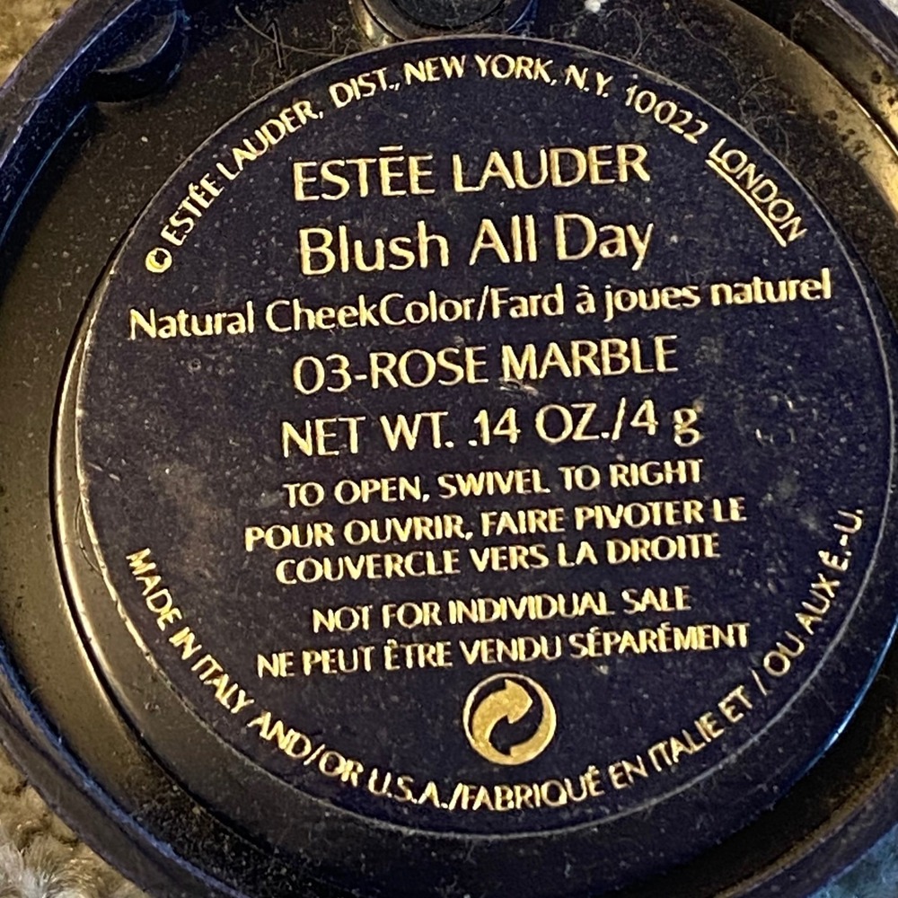 Estee Lauder Blush All Day Womens .14oz Rose Marble Good Natural CheekColor 03 - Picture 3 of 3